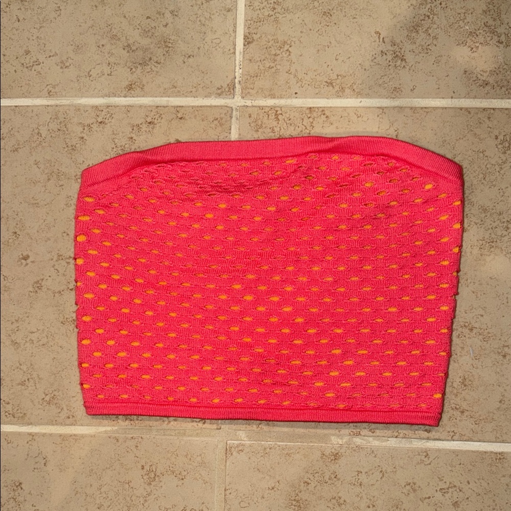 Aerie Pink and Orange Crop Top